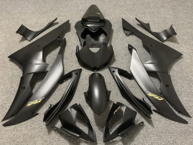 2008-2016 Matte Grey Black Gold Decals Yamaha R6 Motorcycle Fairings