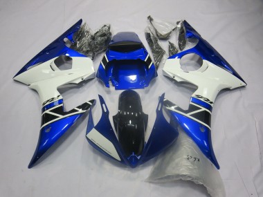 2005 Blue White Glossy Black Yamaha R6 Motorcycle Fairings