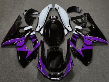 1996-2007 Glossy Black Purple White Yamaha YZF600 Motorcycle Fairings