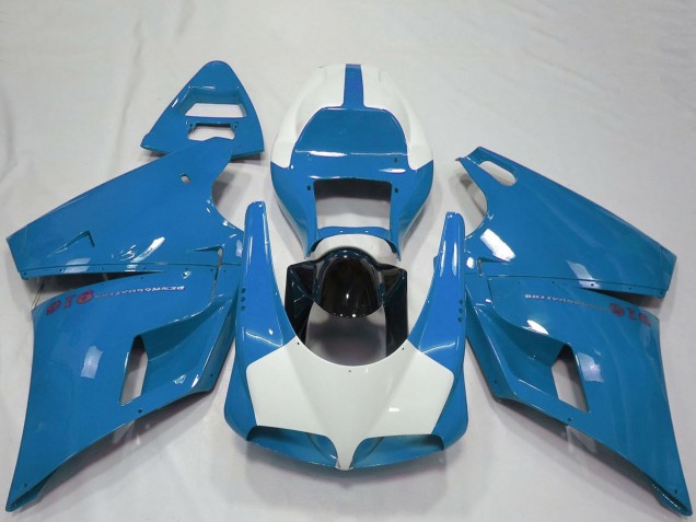 1993-2005 Light Blue Glossy Black Ducati 916 Motorcycle Fairings