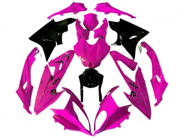 2009-2014 Pink Glossy Black HP BMW S1000RR Motorcycle Fairings