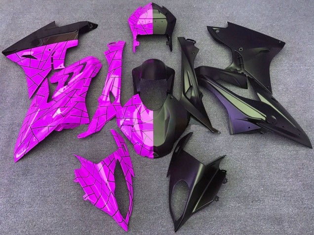 2015-2016 Pink Matte Black Split BMW S1000RR Motorcycle Fairings