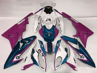 2009-2014 White Purple Blue BMW S1000RR Motorcycle Fairings