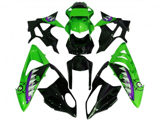 2017-2018 Green Purple Glossy Black Shark BMW S1000RR Motorcycle Fairings