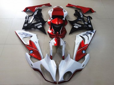 2009-2014 White Red Glossy Black BMW S1000RR Motorcycle Fairings