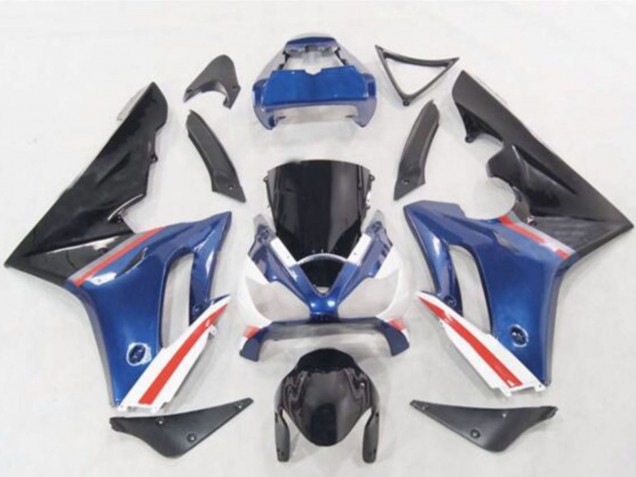 2006-2008 Blue White Red Glossy Black Triumph Daytona 675 Motorcycle Fairings
