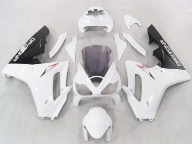 2006-2008 White Glossy Black Triumph Daytona 675 Motorcycle Fairings