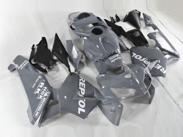 2005-2006 Nardo Grey White Repsol Honda CBR600RR Motorcycle Fairings