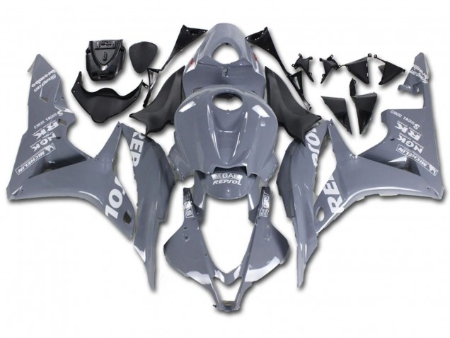 2007-2008 Nardo Grey White Repsol Honda CBR600RR Motorcycle Fairings