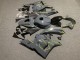 2009-2012 Dark Nardo Grey Yellow Honda CBR600RR Motorcycle Fairings
