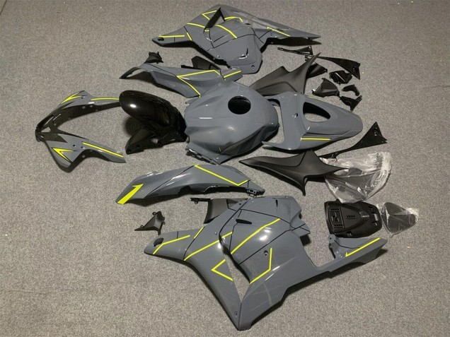 2009-2012 Dark Nardo Grey Yellow Honda CBR600RR Motorcycle Fairings