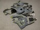2009-2012 Dark Nardo Grey Yellow Honda CBR600RR Motorcycle Fairings