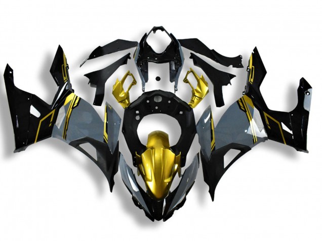 2018-2024 Nardo Grey Gold Black Kawasaki Ninja 400 Motorcycle Fairings