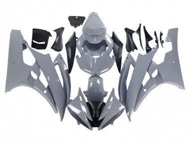 2006-2007 Nardo Grey Yamaha YZF 600 R6 Motorcycle Fairings