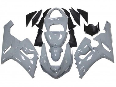 2005-2006 Nardo Grey Kawasaki ZX6R Motorcycle Fairings