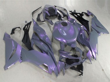 2019-2022 Chameleon Grey Dazz Pearl Purple Kawasaki ZX6R Motorcycle Fairings