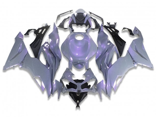2019-2022 Chameleon Grey Dazz Pearl Purple Kawasaki ZX6R Motorcycle Fairings