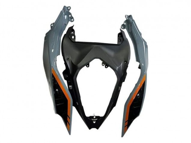 2024-2025 Nardo Grey Orange Black Kawasaki Ninja 500 EX500R Motorcycle Fairings