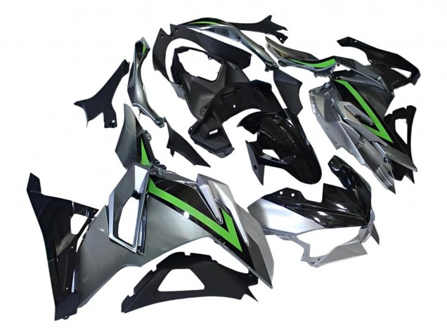 2024-2025 Grey Green Black Kawasaki Ninja 500 EX500R Motorcycle Fairings