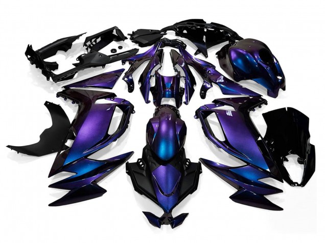 2020-2024 Chameleon Blue Purple Kawasaki Ninja 650 EX650 Motorcycle Fairings