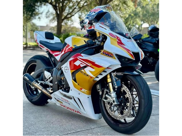 2020-2023 White Red Gold Motul HRC Honda CBR1000RR-R Motorcycle Fairings