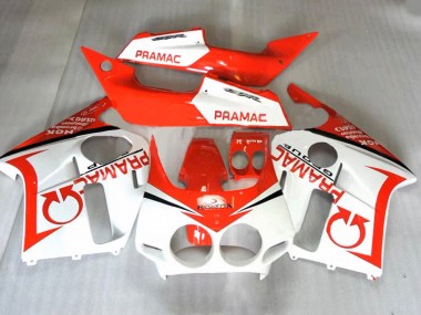 1987-1989 Orange White Pramac Honda CBR400RR NC23 Motorcycle Fairings