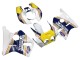 1987-1989 White Yellow Blue Rothmans Honda CBR400RR NC23 Motorcycle Fairings