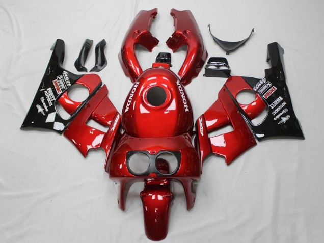 1990-1999 Red Glossy Black Honda CBR400RR NC29 Motorcycle Fairings