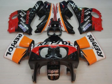 1990-1999 Orange White Red Glossy Black Repsol HRC Honda CBR400RR NC29 Motorcycle Fairings