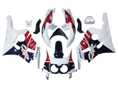1990-1999 White Red Dark Blue Fireblade Honda CBR400RR NC29 Motorcycle Fairings