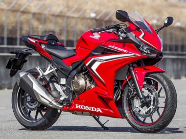 2022 Red White Glossy Black Stripe Honda CBR400R Motorcycle Fairings