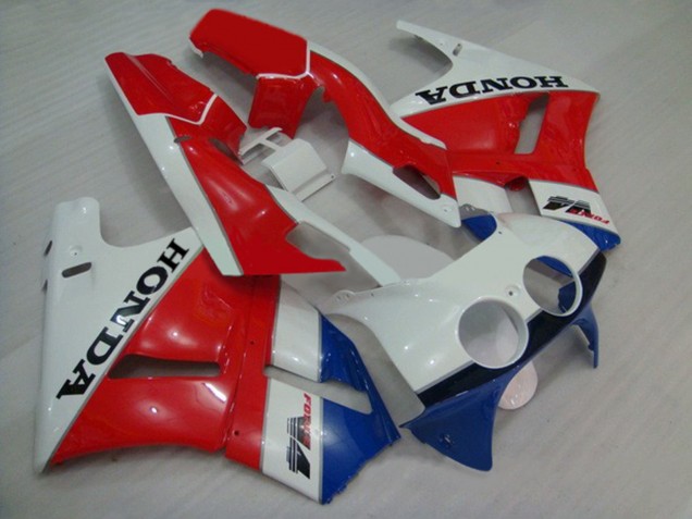 1988-1992 White Red Blue Honda VFR400R NC30 Motorcycle Fairings