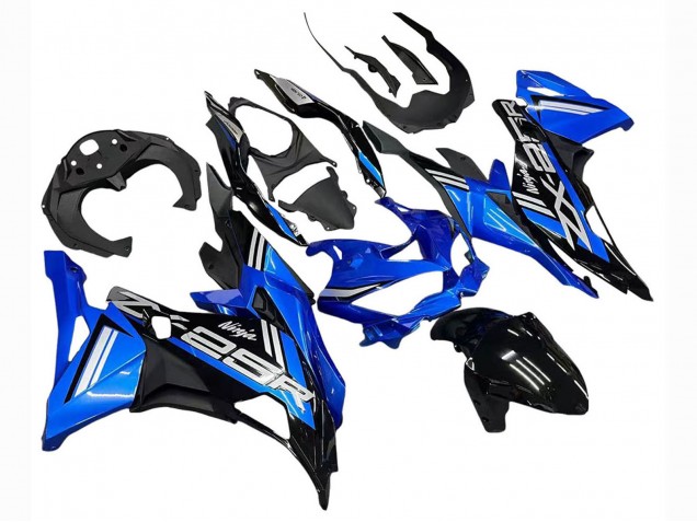 2019-2025 Blue White Matte Black Kawasaki ZX25R ZX-25R Motorcycle Fairings