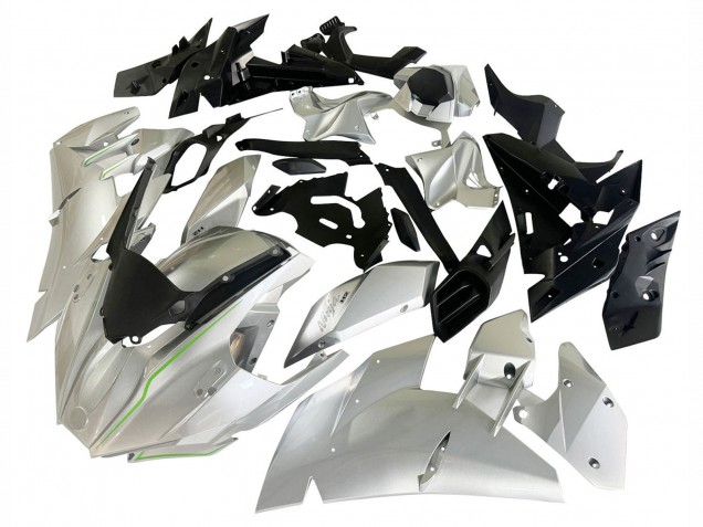 2015-2022 Silver Kawasaki Ninja H2 Motorcycle Fairings