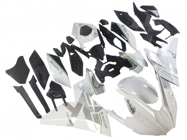 2015-2022 White Silver Green Kawasaki Ninja H2 Motorcycle Fairings