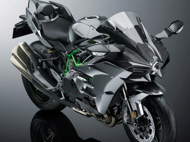 2015-2022 Grey Kawasaki Ninja H2 Motorcycle Fairing