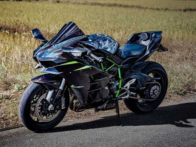 2015-2022 Black Blue Chameleon Green Kawasaki Ninja H2 Motorcycle Fairings