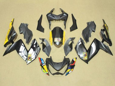 2015-2016 Grey Yellow Blue Red White Kawasaki Z250/Z300 Motorcycle Fairings