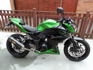 2015-2016 Green Matte Black Kawasaki Z250/Z300 Motorcycle Fairing