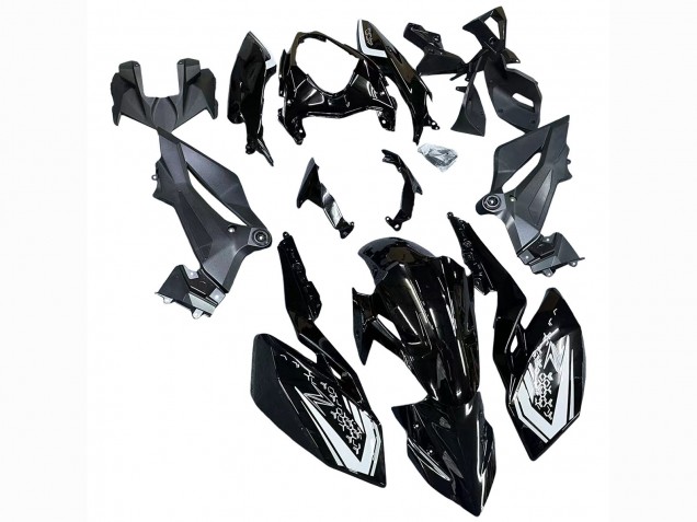 2018-2024 Glossy Black Kawasaki Z400 Motorcycle Fairings