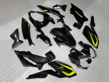 2018-2024 Black Yellow Kawasaki Z400 Motorcycle Fairings