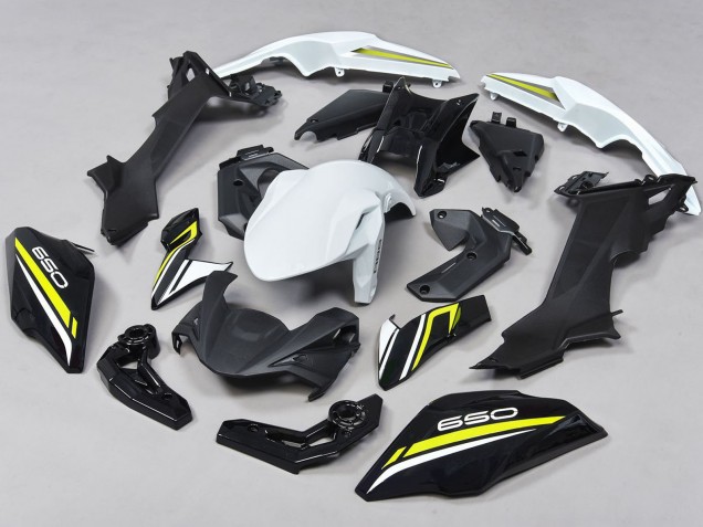 2017-2019 Black White Yellow Kawasaki Ninja Z650 Motorcycle Fairings