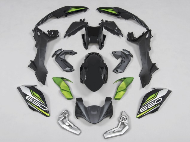 2017-2019 Black Green Silver Kawasaki Ninja Z650 Motorcycle Fairings