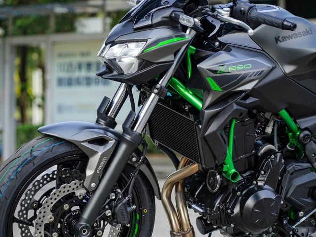 2020-2023 Black Green Kawasaki Ninja Z650 Motorcycle Fairings