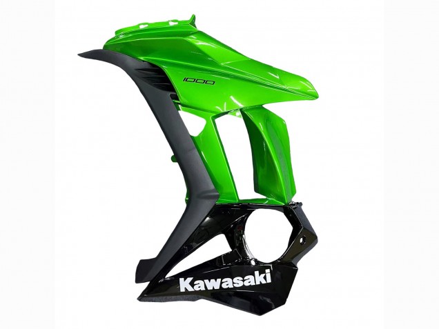 2010-2016 Glossy Black Matte Black Green Kawasaki Z1000SX Motorcycle Fairings