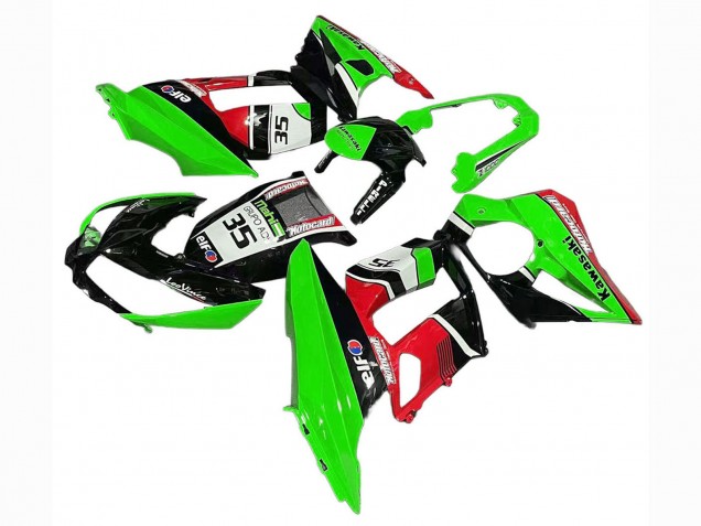 2010-2016 Green Red Glossy Black Elf 35 Kawasaki Z1000SX Motorcycle Fairings