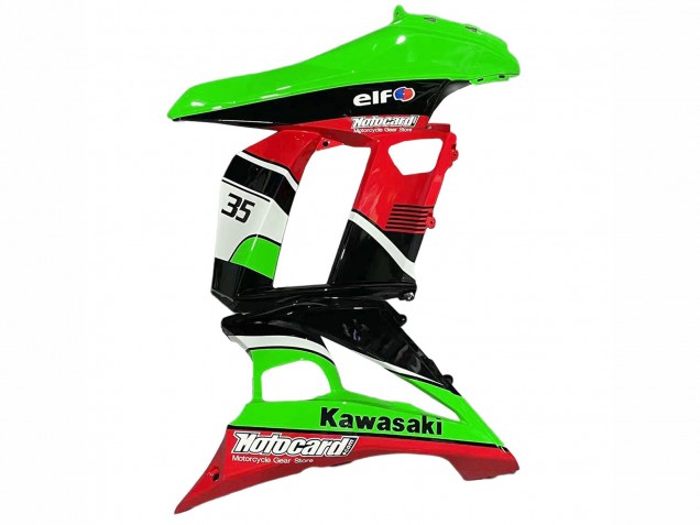 2010-2016 Green Red Glossy Black Elf 35 Kawasaki Z1000SX Motorcycle Fairings