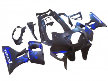 1993-2007 Matte Black Blue Kawasaki ZZR400 Motorcycle Fairings