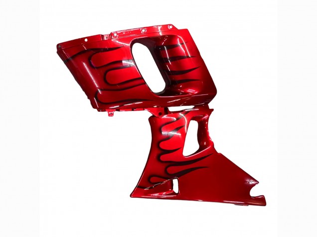 1993-2007 Red Black Flame Kawasaki ZZR400 Motorcycle Fairings