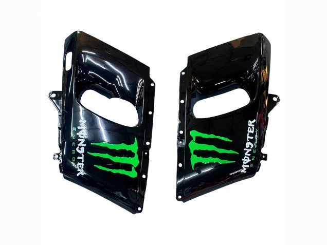 1998-2003 Green Black Monster Elf Kawasaki ZZR600 Motorcycle Fairings